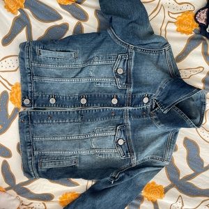 Gap kids denim jacket size L in kids